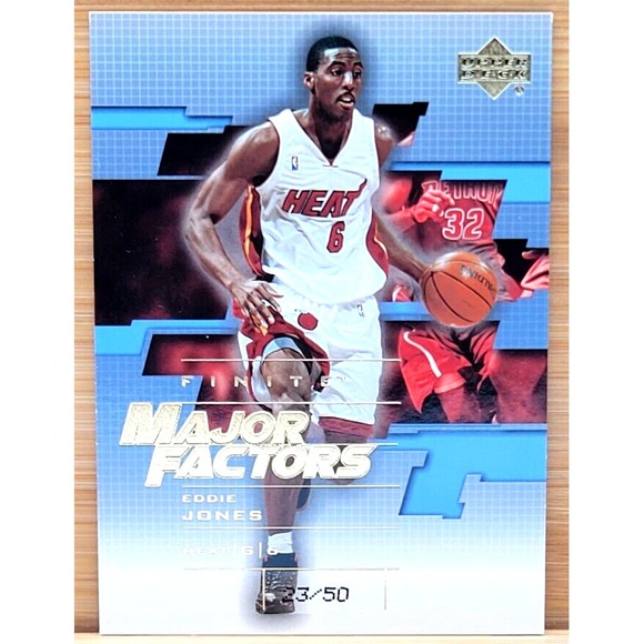 2003-04 UPPER DECK FINITE EDDIE JONES MAJOR FACTORS GOLD...